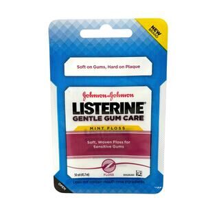 Listerine Gentle Gum Care Cinnamon Mint Dental Floss 50 yards Johnson & Johnson